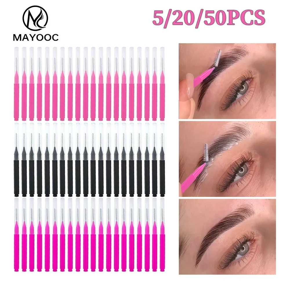 Eyelash Extension Equipment - 5/10/50PCS Mini Eyebrow Brush Brow Perm