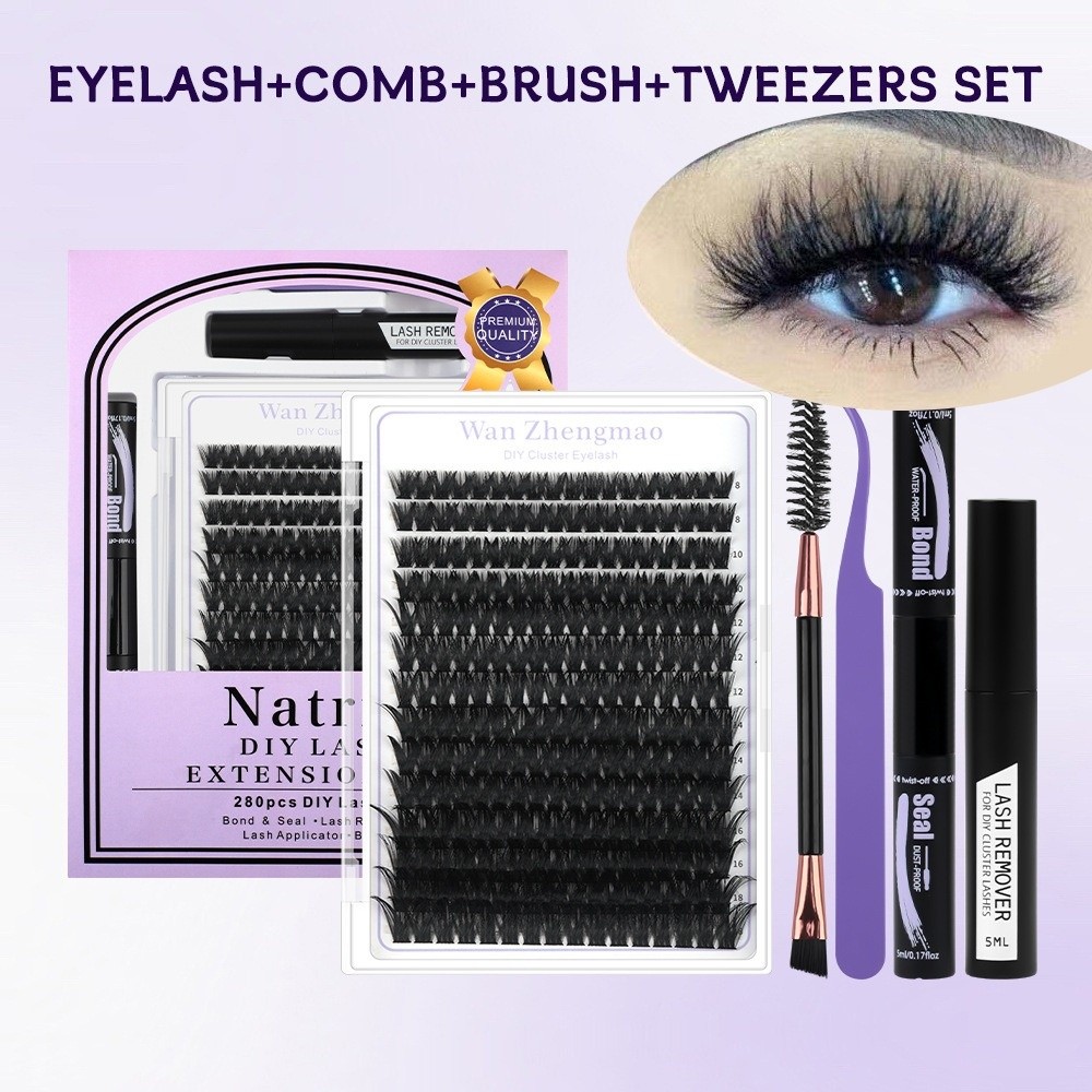 Eyelash Extension Kits - 8-18mm Length False Eyelashes Bond and