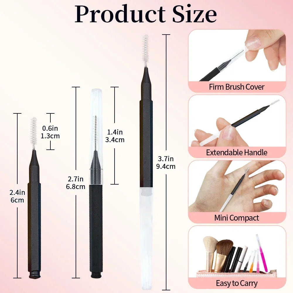 5/10/50PCS Mini Eyebrow Brush  - Eyelash Extension Equipment ulasan dan harga
