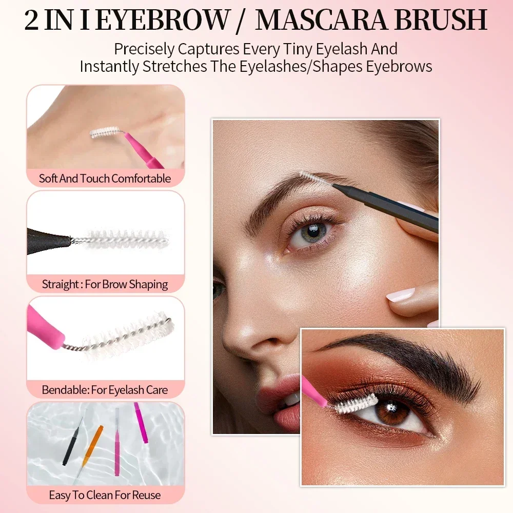 5/10/50PCS Mini Eyebrow Brush  - Eyelash Extension Equipment ulasan dan harga