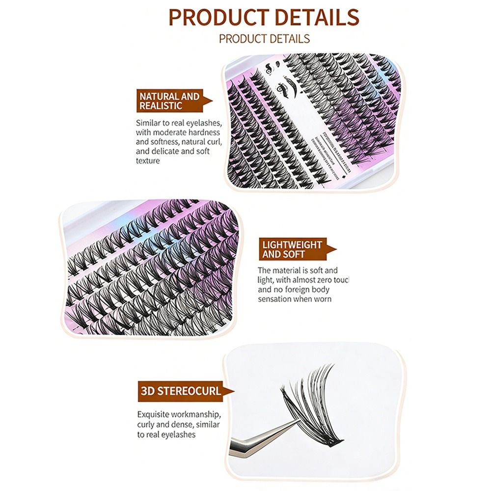 Natural Look False Eyelashes B - Eyelash Extension Kits ulasan dan harga