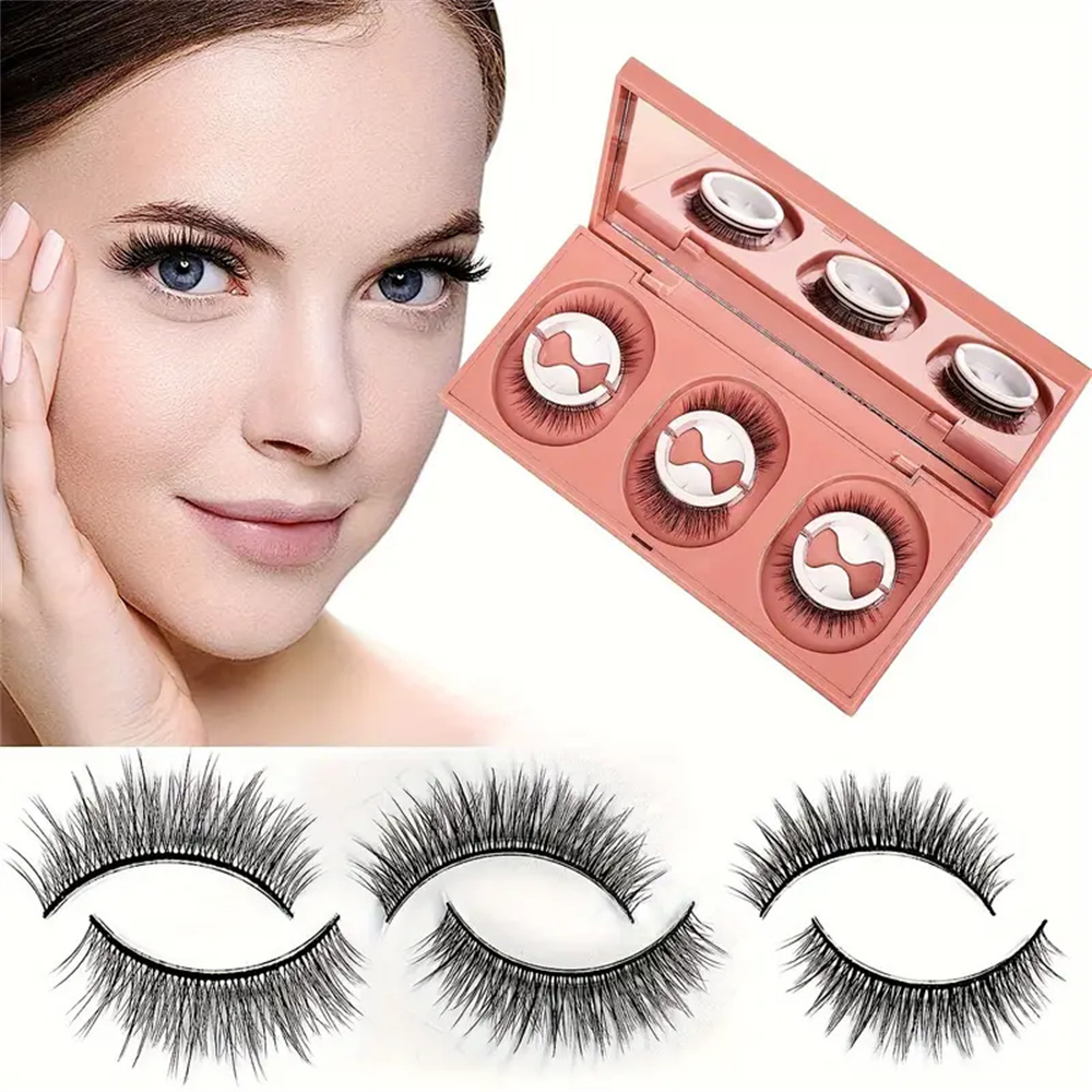 3 Pairs of Reusable False Eyel - Sensitive Lash Glue ulasan dan harga