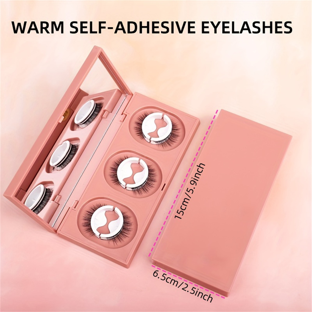 3 Pairs of Reusable False Eyel - Sensitive Lash Glue ulasan dan harga