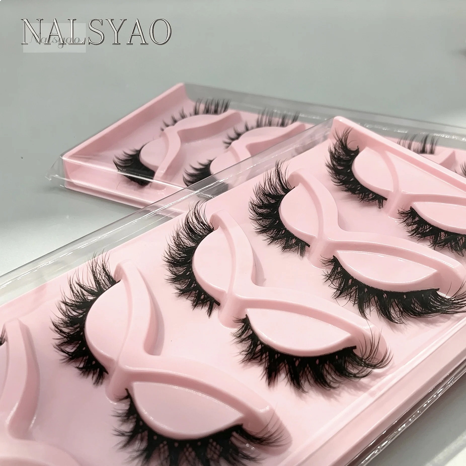 Hot Selling 5 Pairs Cat Eye La - Eyelash Extension Volume Cat Eye ulasan dan harga